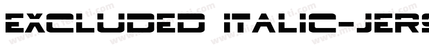 excluded italic-jer9字体转换